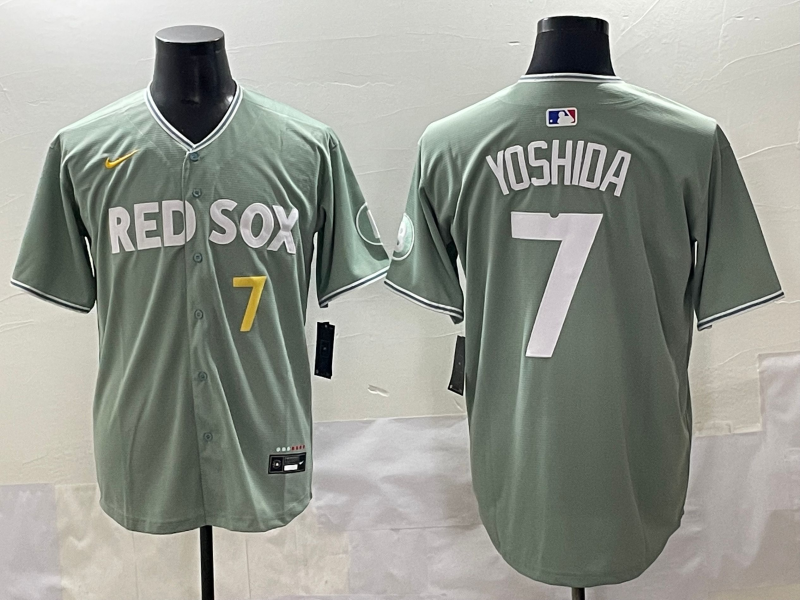 Men's Boston Red Sox Masataka Yoshida N#7 Gray 2025 City Connect Limited Jersey